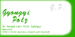 gyongyi polz business card