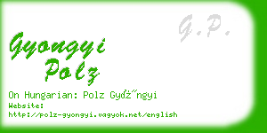 gyongyi polz business card